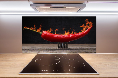 Cooker splashback Chilli pepper