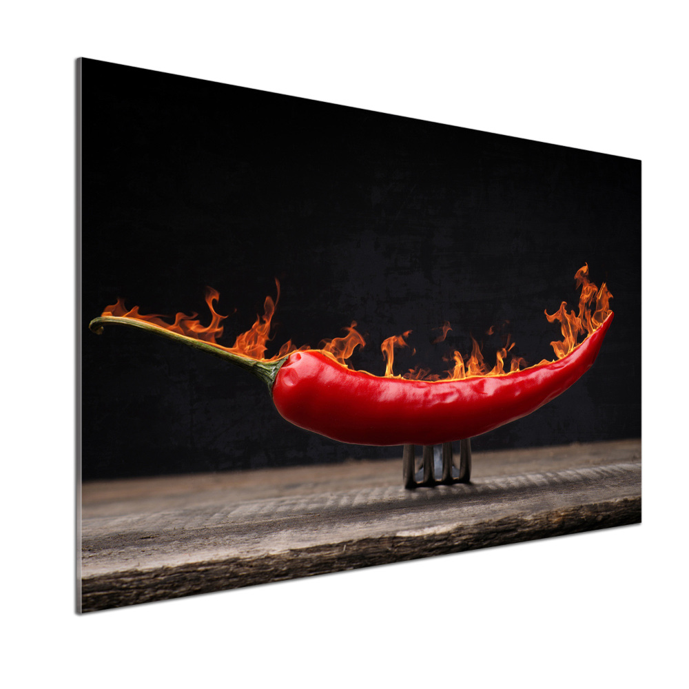 Cooker splashback Chilli pepper