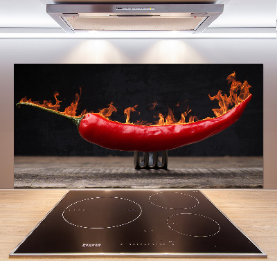 Cooker splashback Chilli pepper