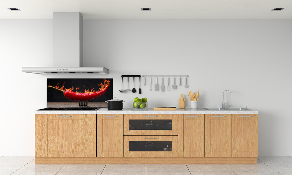 Cooker splashback Chilli pepper