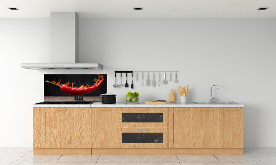 Cooker splashback Chilli pepper