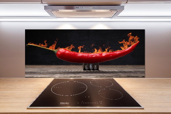 Cooker splashback Chilli pepper