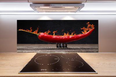 Cooker splashback Chilli pepper