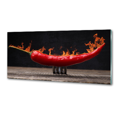 Cooker splashback Chilli pepper