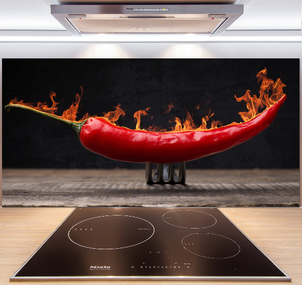 Cooker splashback Chilli pepper