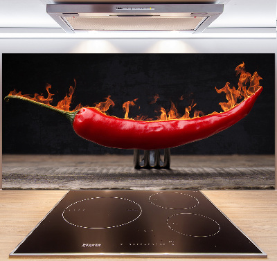 Cooker splashback Chilli pepper