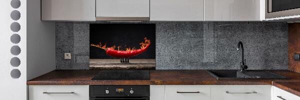 Cooker splashback Chilli pepper