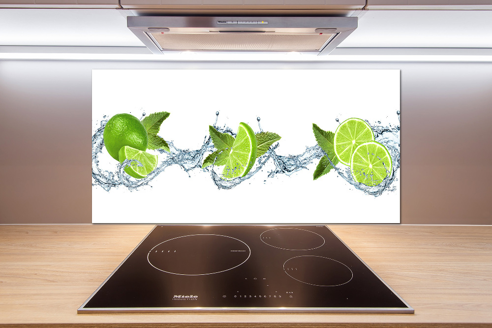 Kitchen splashback panel Lime