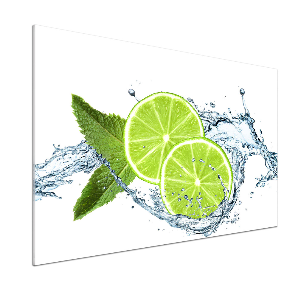 Kitchen splashback panel Lime