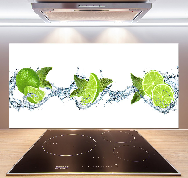 Kitchen splashback panel Lime