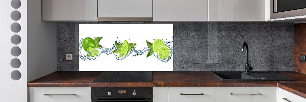 Kitchen splashback panel Lime