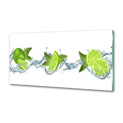 Kitchen splashback panel Lime