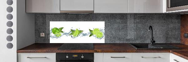 Kitchen splashback panel Lime