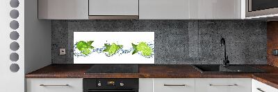 Kitchen splashback panel Lime