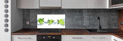 Kitchen splashback panel Lime