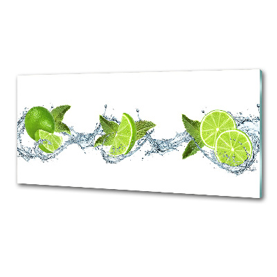 Kitchen splashback panel Lime