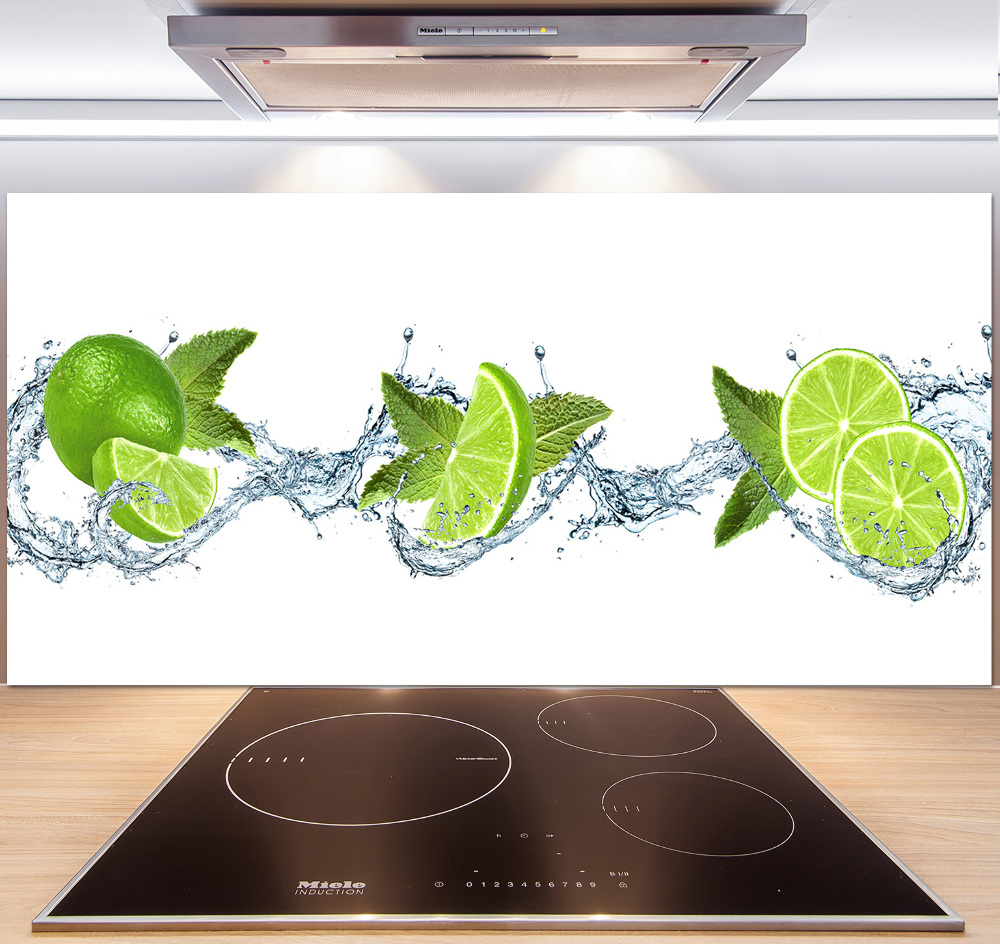 Kitchen splashback panel Lime