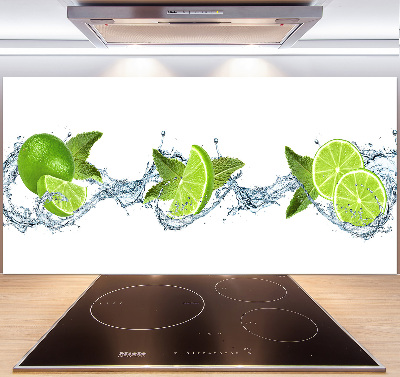 Kitchen splashback panel Lime