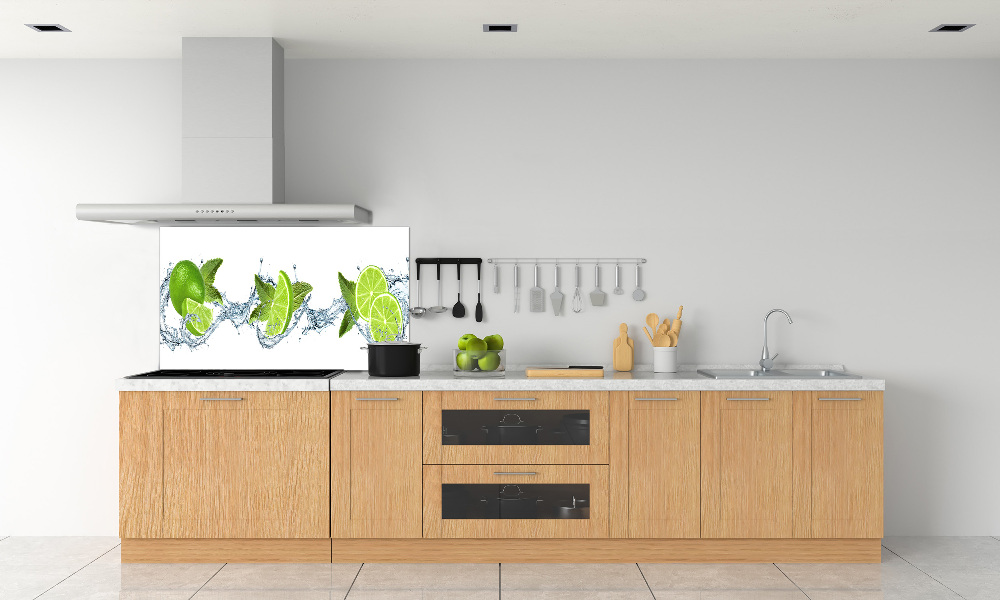 Kitchen splashback panel Lime