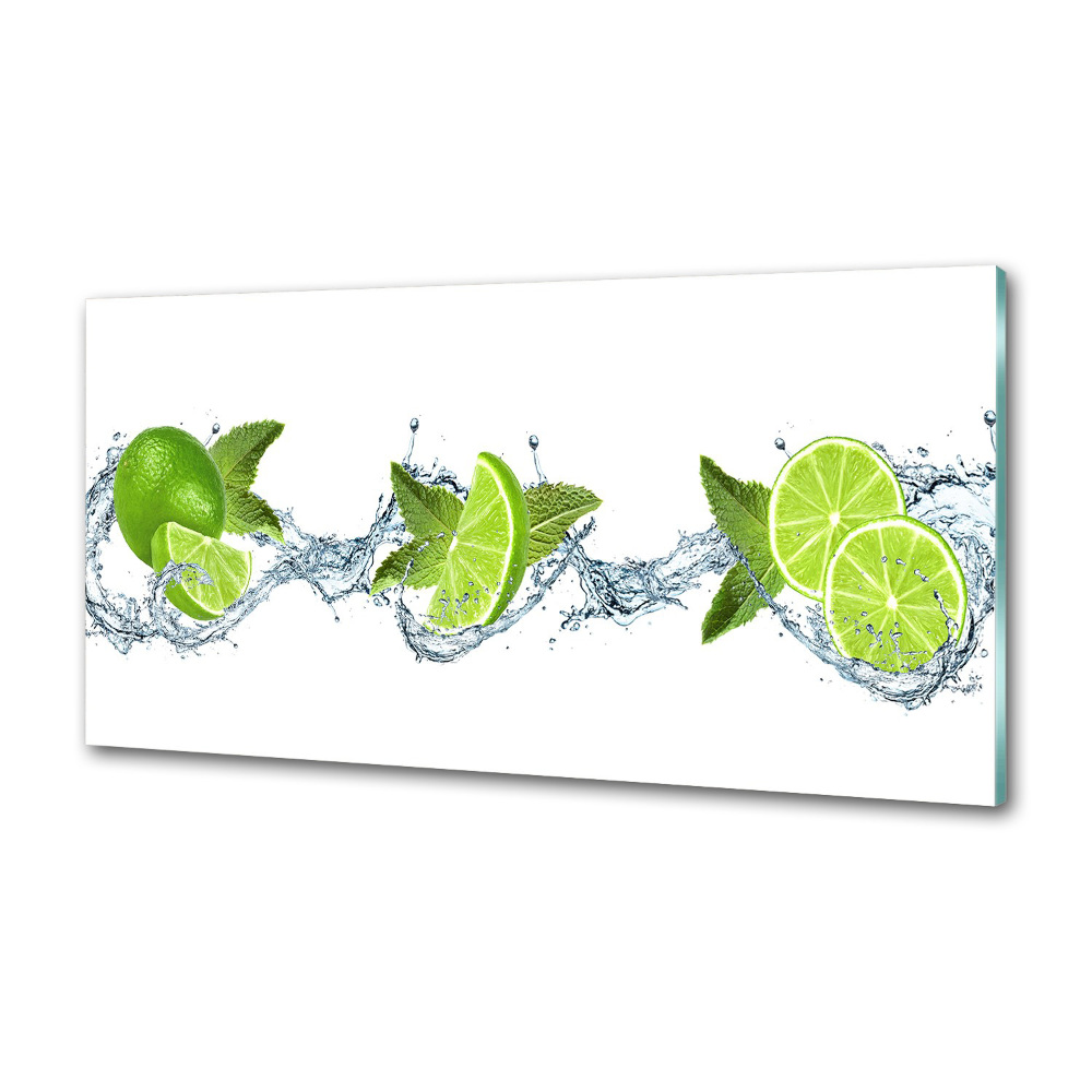 Kitchen splashback panel Lime