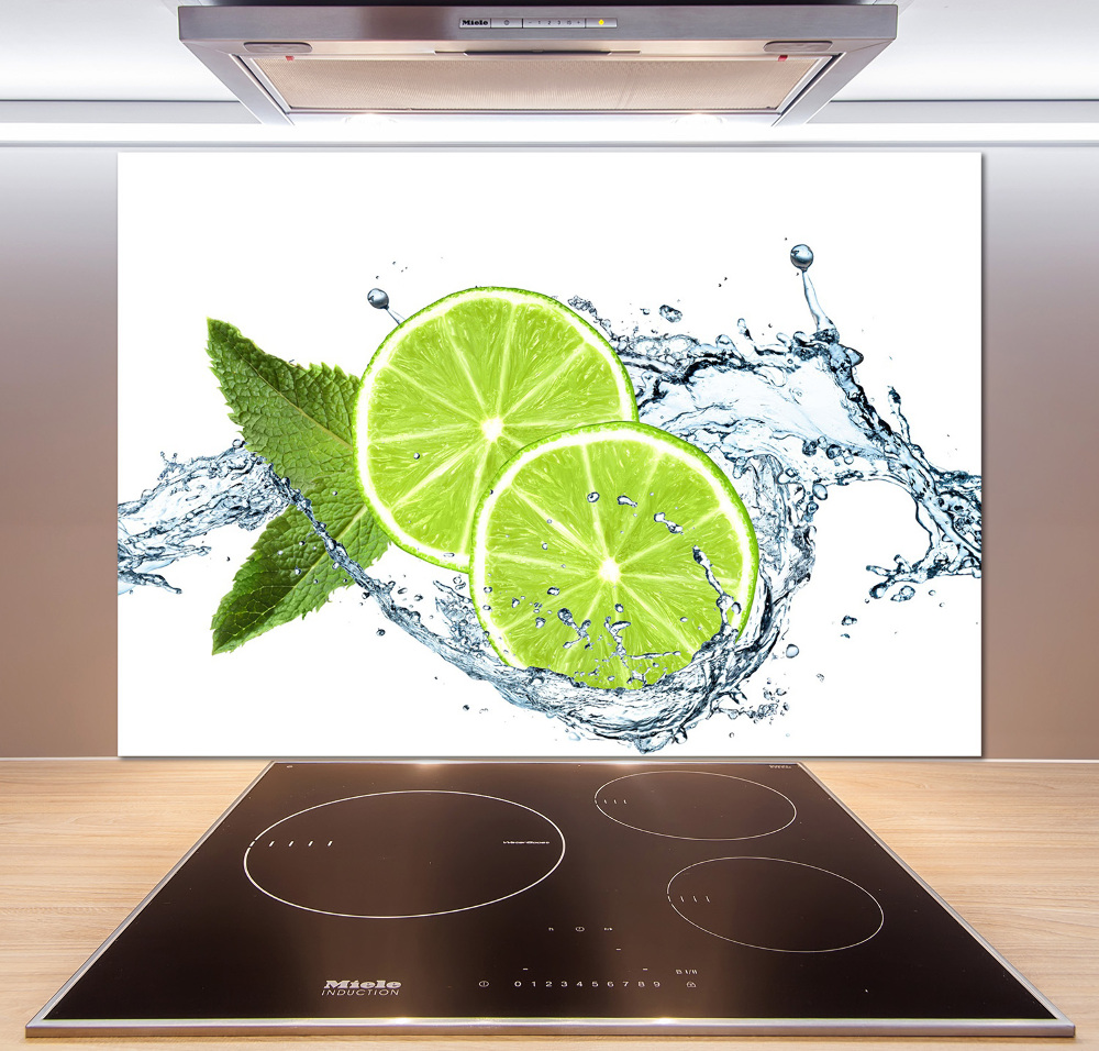 Kitchen splashback panel Lime