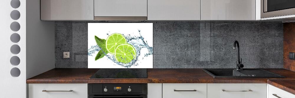 Kitchen splashback panel Lime