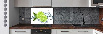 Kitchen splashback panel Lime