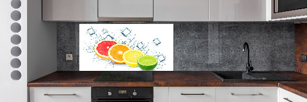 Kitchen splashback Citrus fruits