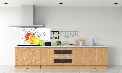 Kitchen splashback Citrus fruits