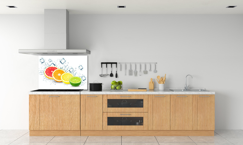 Kitchen splashback Citrus fruits