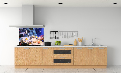 Cooker splashback Coral reef