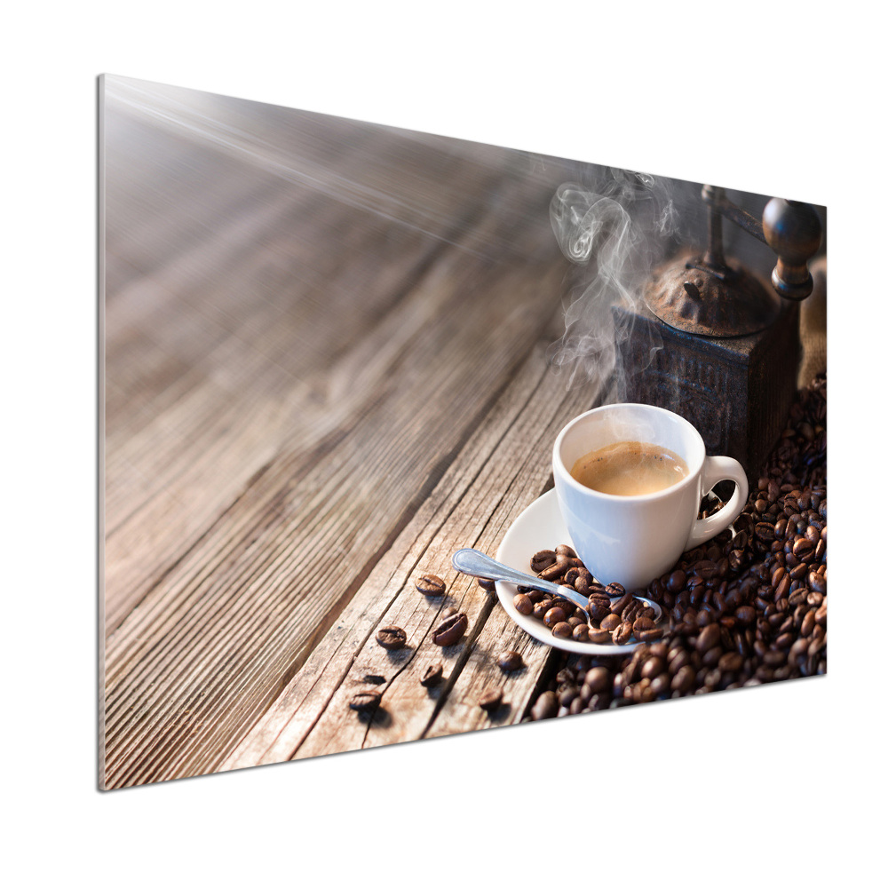 Kitchen splashback Morning coffee