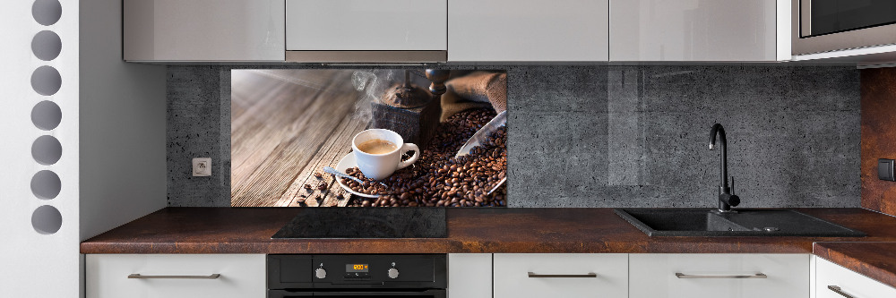 Kitchen splashback Morning coffee