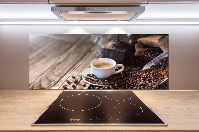 Kitchen splashback Morning coffee