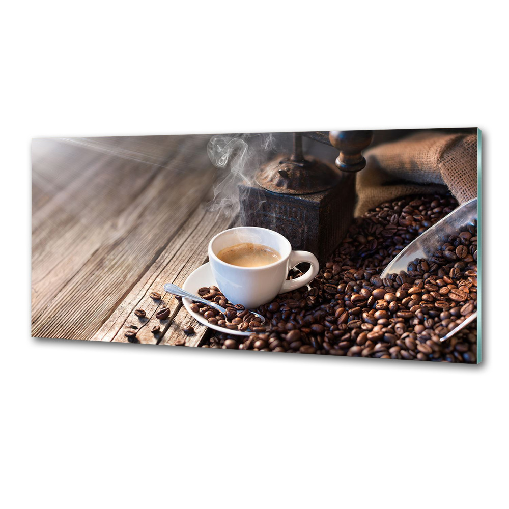 Kitchen splashback Morning coffee