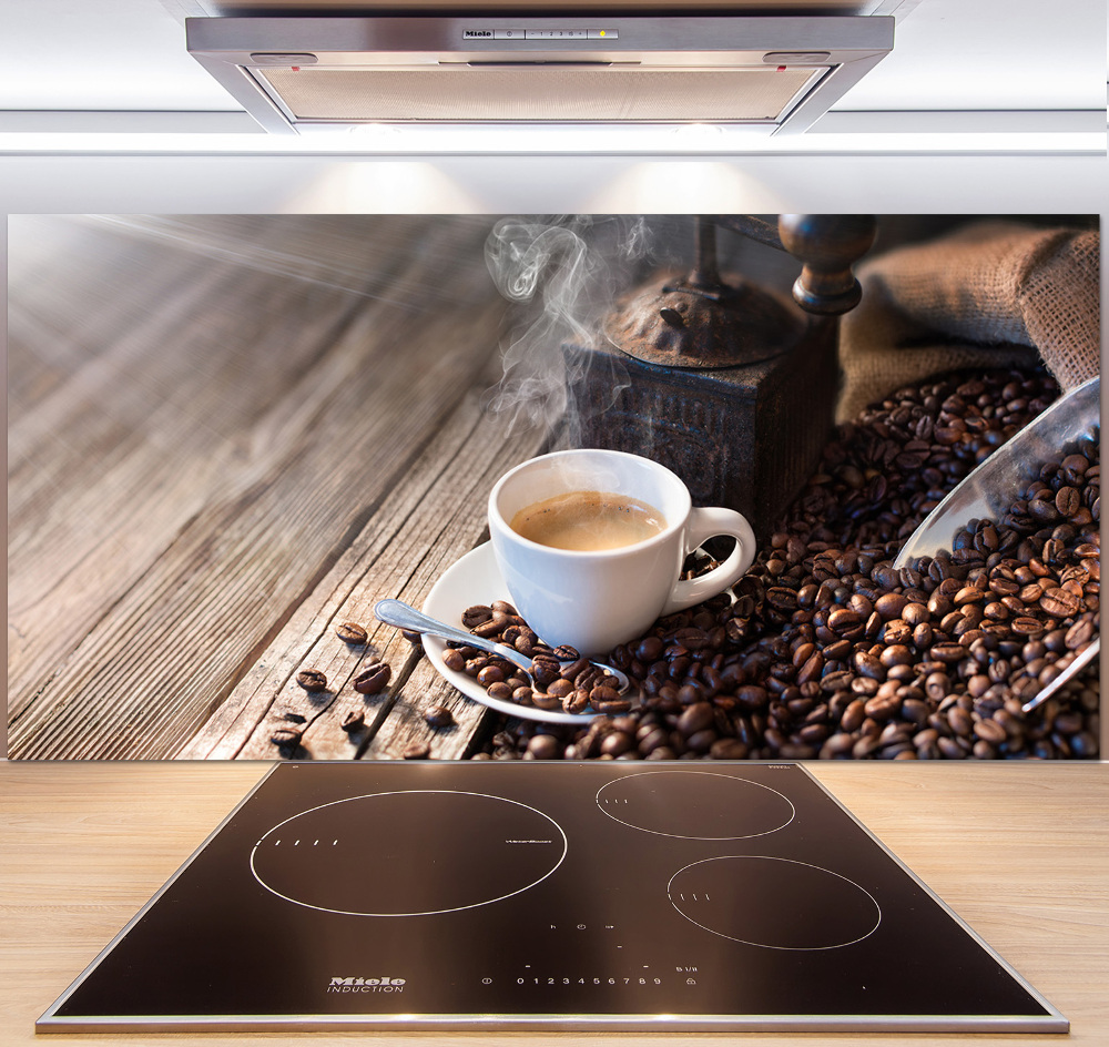 Kitchen splashback Morning coffee