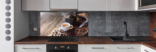 Kitchen splashback Morning coffee