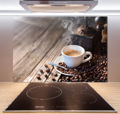 Kitchen splashback Morning coffee