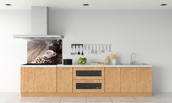 Kitchen splashback Morning coffee