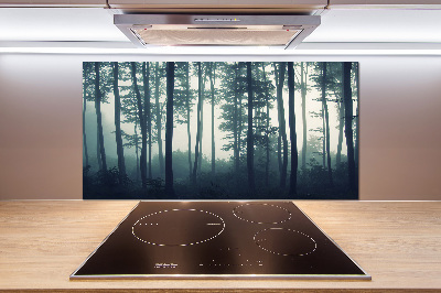 Kitchen splashback Forest in the fog