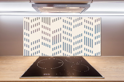 Kitchen splashback Geometric background