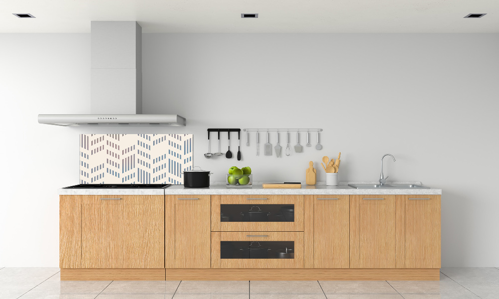 Kitchen splashback Geometric background