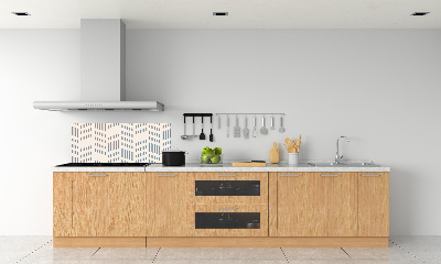 Kitchen splashback Geometric background