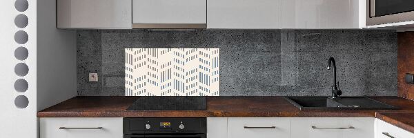 Kitchen splashback Geometric background