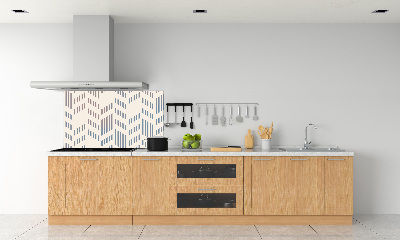 Kitchen splashback Geometric background