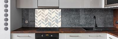 Kitchen splashback Geometric background