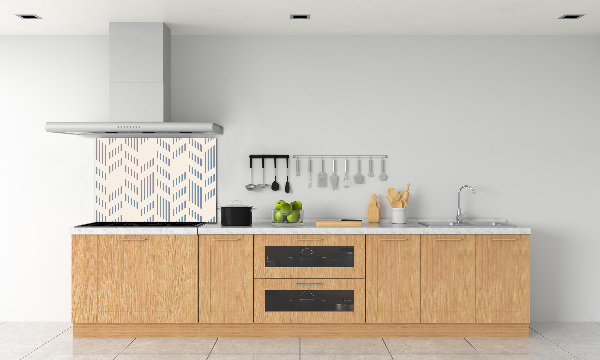 Kitchen splashback Geometric background