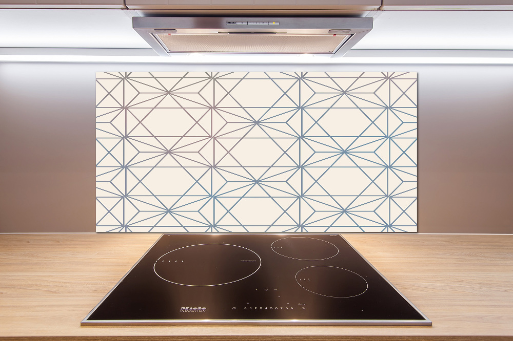 Kitchen splashback Geometric background