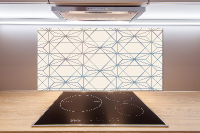 Kitchen splashback Geometric background