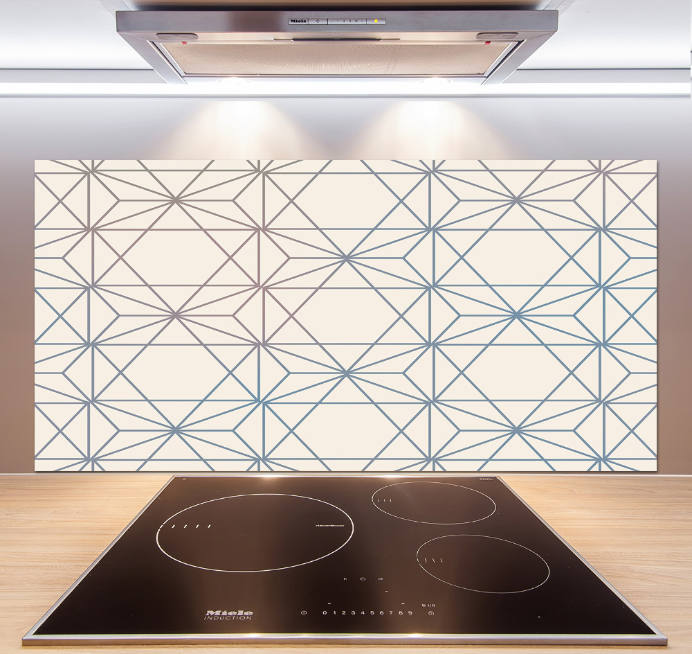 Kitchen splashback Geometric background